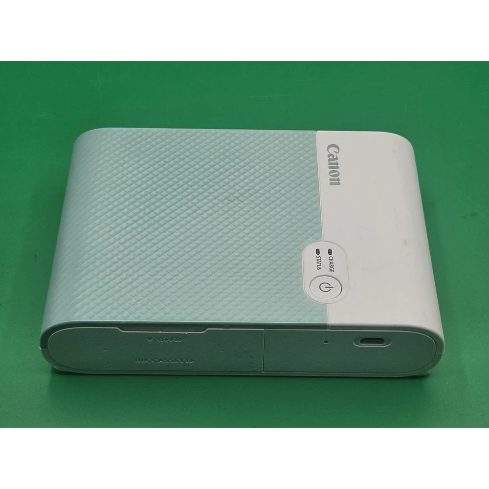 Canon Selphy Square QX10 CD1158 Wireless Photo Printer Mint Green Tested No Cord